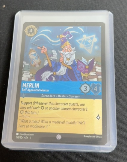 2023 Disney Lorcana The First Chapter #153 Merlin Self-Appointed Mentor — front