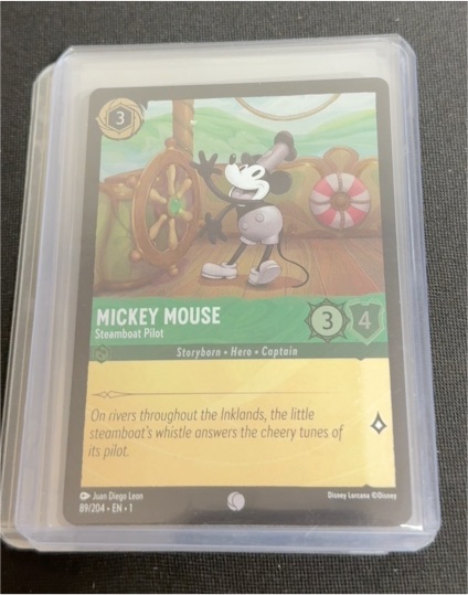 2023 Disney Lorcana #89 Mickey Mouse Steamboat Pilot — front