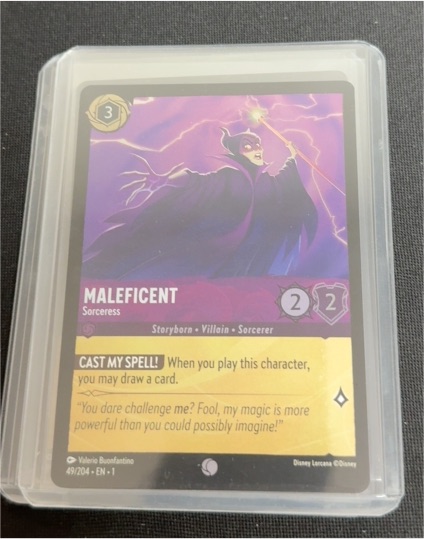 2023 Disney Lorcana The First Chapter #49 Maleficent Sorceress — front