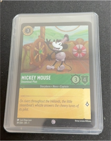 2023 Disney Lorcana The First Chapter #89 Mickey Mouse Steamboat Pilot — front