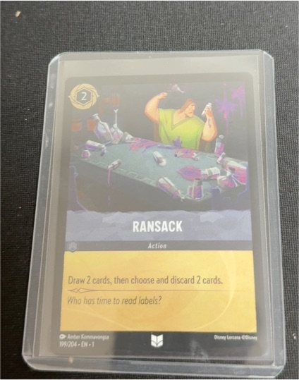 2023 Disney Lorcana The First Chapter #199 Ransack — front