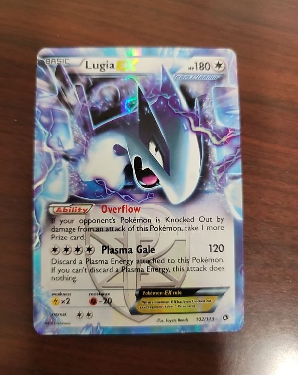 2013 Pokémon Legendary Treasures Lugia EX (Team Plasma) #102/113 — front