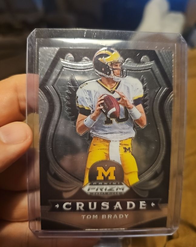 2020 Panini Prizm Draft Picks #100 Tom Brady Crusade — front