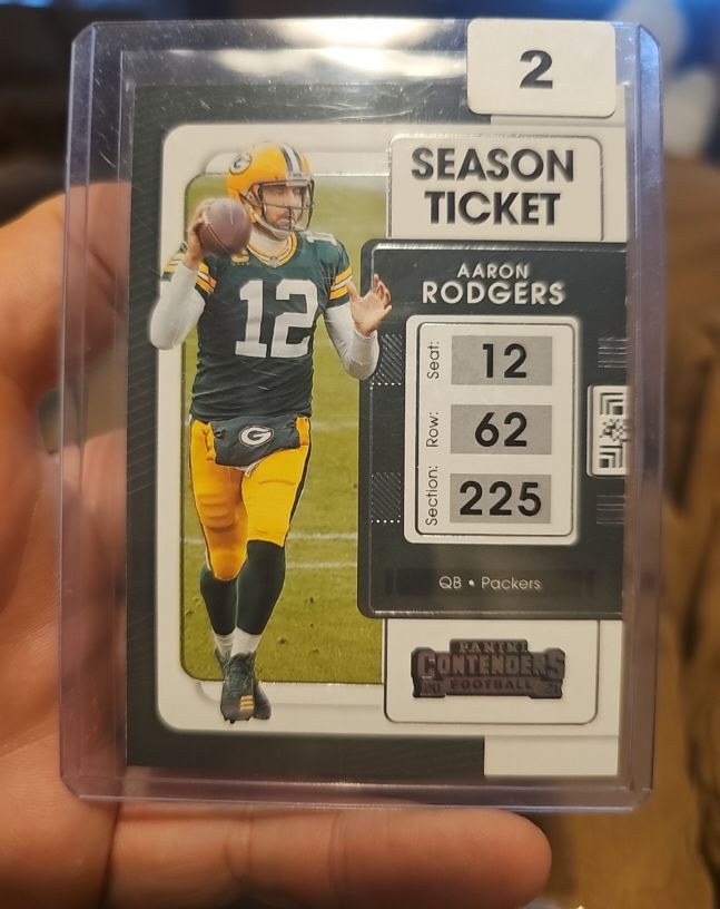 2021 Panini Contenders Football Season Ticket Aaron Rodgers — front