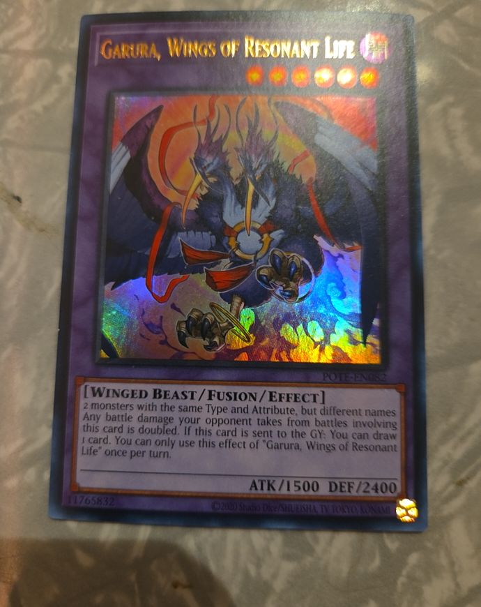 2020 Yu-Gi-Oh! RA02-EN024 Garura, Wings of Resonant Life — front