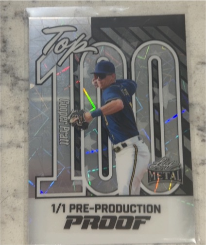 2025 Leaf Metal #Top 100 Cooper Pratt — front