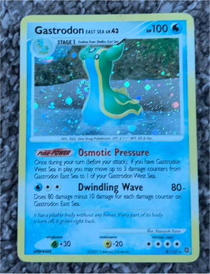 2007 Pokémon Secret Wonders #8 Gastrodon East Sea — front