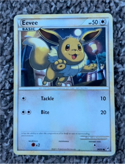 2011 Pokémon Call of Legends #56 Eevee — front