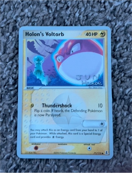 2005 Pokemon EX Delta Species #71 Holon's Voltorb — front