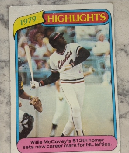 1980 Topps #2 Willie McCovey — front
