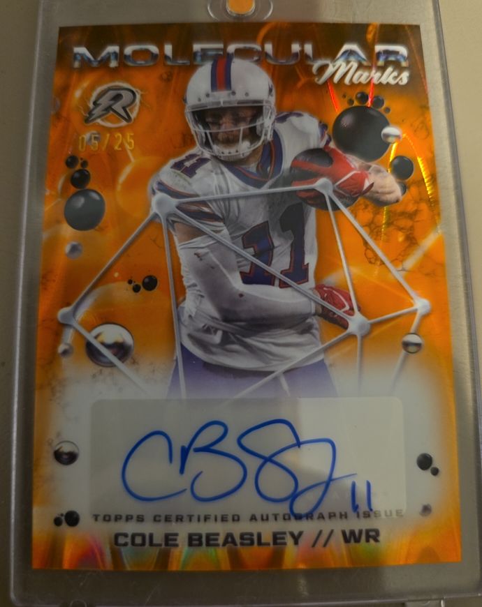2024 Topps Resurgence Molecular Marks #MM-CBE Cole Beasley — front