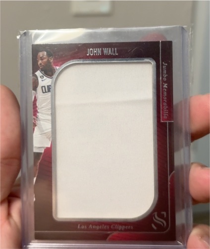 2024-25 Panini Silhouette #JM-JWL John Wall Jumbo Memorabilia — front