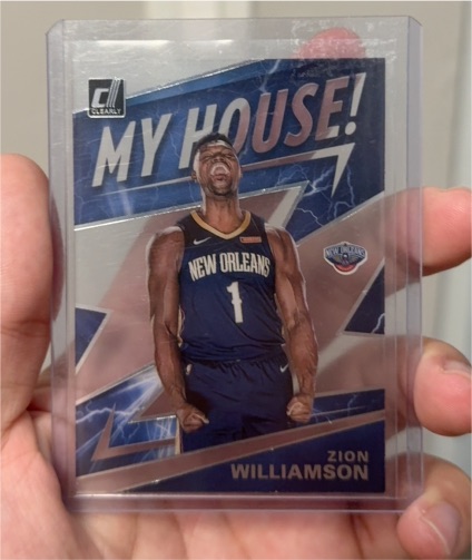 2019-20 Donruss Optic #15 Zion Williamson My House Rookie — front