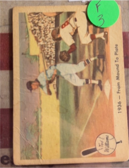 1959 Fleer #7 Ted Williams From Mound to Plate — front