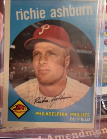 1959 Topps #300 Richie Ashburn — front
