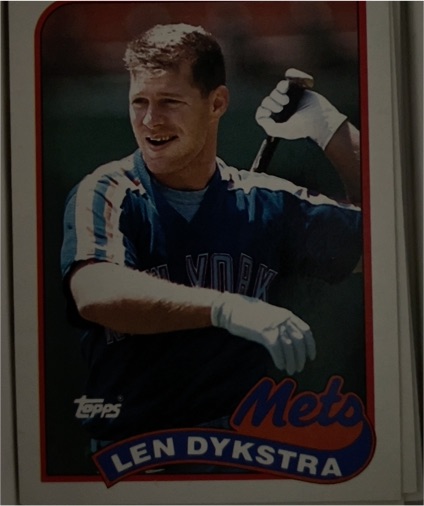 1989 Topps #435 Len Dykstra — front