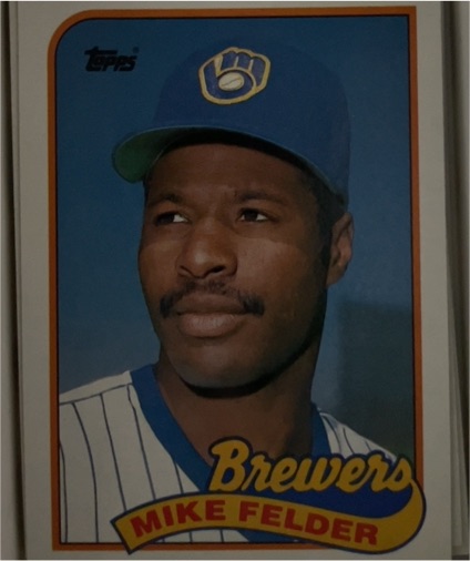 1989 Topps #263 Mike Felder Milwaukee Brewers — front