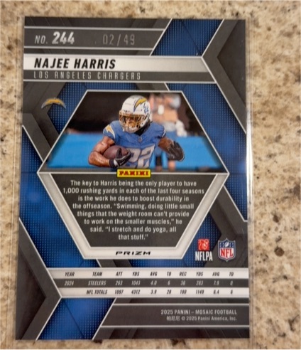 2025 Panini Mosaic #244 Najee Harris — front