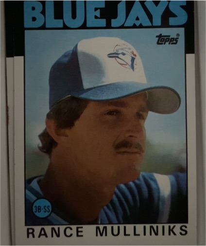 1986 Topps #74 Rance Mulliniks — front