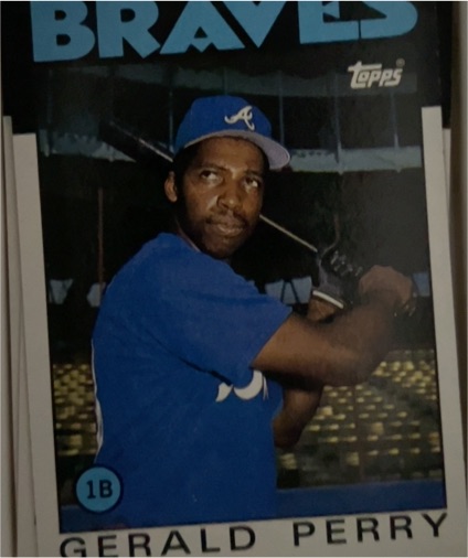 1986 Topps #557 Gerald Perry — front