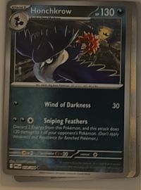 2025 Pokémon ME02: Phantasmal Flames #058 Honchkrow — front