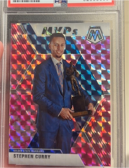 2019-20 Panini Mosaic #299 Stephen Curry MVPs — front