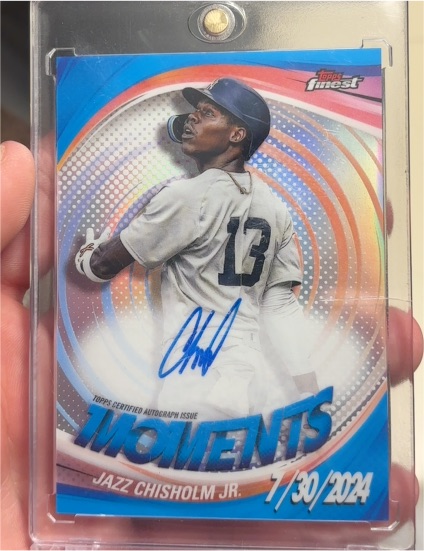 2025 Topps Finest #FMA-JC Jazz Chisholm Jr. — front