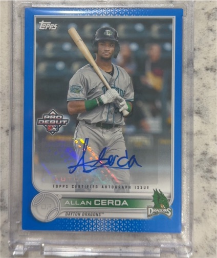 2022 Topps Pro Debut #PD-86 Allan Cerda — front