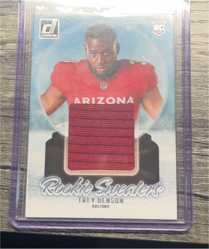 2024 Panini Donruss Rookie Holiday Sweaters #RHS-TBE Trey Benson — front