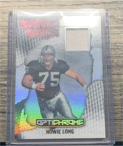 2025 Leaf Optichrome Battle Worn #BW Howie Long — front