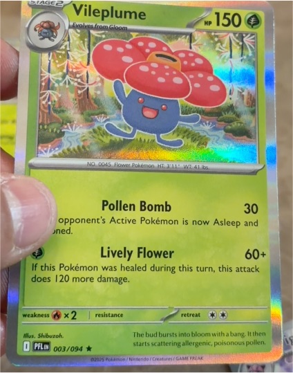 2025 Pokémon ME02: Phantasmal Flames #003 Vileplume — front