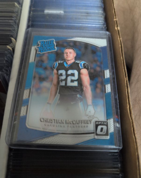 2017 Donruss Optic #168 Christian McCaffrey — front