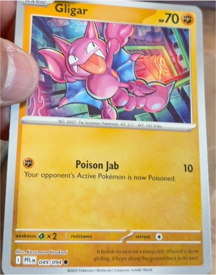 2025 Pokémon ME02: Phantasmal Flames #049 Gligar — front