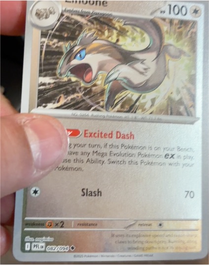 2025 Pokémon ME02: Phantasmal Flames #082 Linoone — front