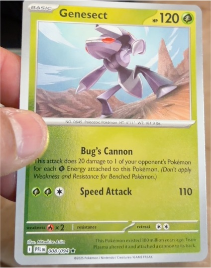 2025 Pokémon #008 Genesect — front