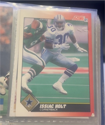 1991 Score #117 Issiac Holt — front