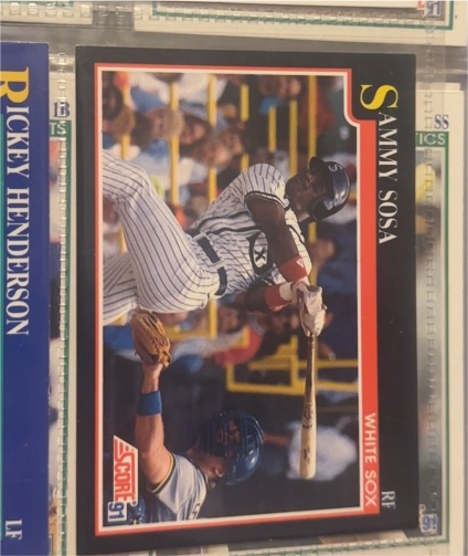 1991 Score #256 Sammy Sosa — front