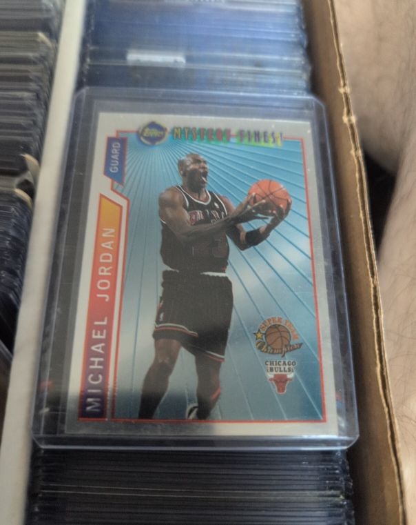 1996-97 Topps Mystery Finest Super Team #M14 Michael Jordan — front