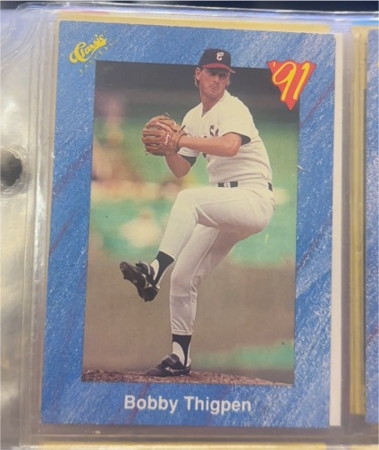 1991 Classic #T31 Bobby Thigpen — front