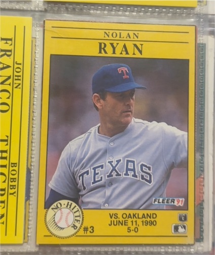 1991 Fleer #3 Nolan Ryan — front