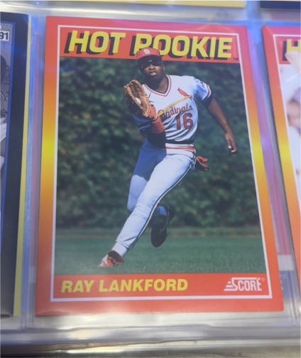 1991 Score #7 Ray Lankford — front