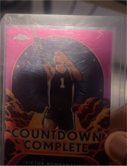 2024-25 Topps Chrome #CC-1 Victor Wembanyama Countdown Complete — front