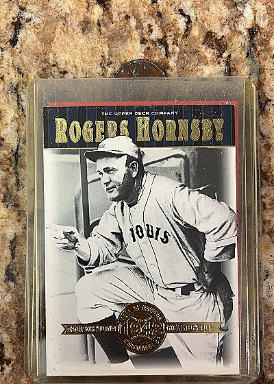 2001 Upper Deck Hall of Famers #11 Rogers Hornsby — front