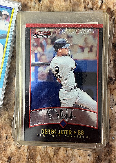 2001 Bowman Chrome #56 Derek Jeter — front