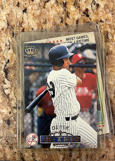 1996 Pacific Crown Collection #383 Derek Jeter — front