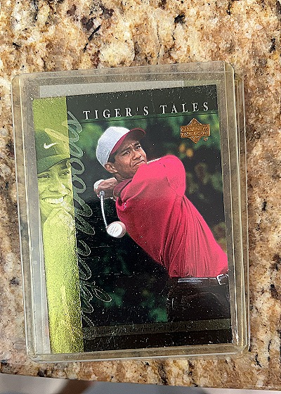 2001 Upper Deck Tiger Woods Tiger's Tales #TT10 — front