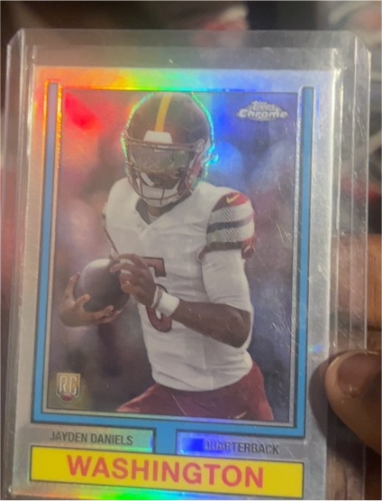 2024 Topps Chrome - 1974 Topps Football #74TF-2 Jayden Daniels — front