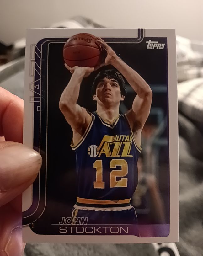1992-93 Topps #389 John Stockton — front