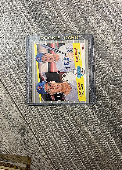 1989 Fleer #641 Kevin Brown / Kevin Reimer Rookie Card — front
