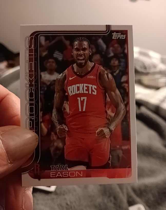 2025-26 Topps #179 Tari Eason Houston Rockets — front